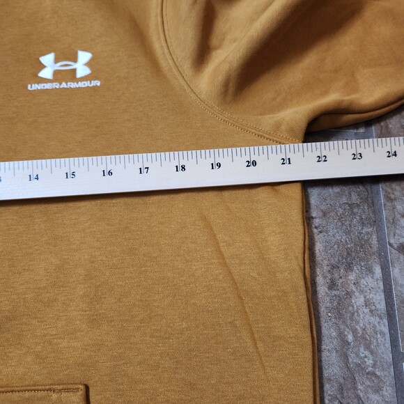 Under Armour Men’s Small Hoodie – Yellow Ochre Pullover – New With Tags - Picture 7 of 8